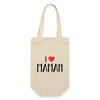 I Love Maman ! - Sac à bouteille - nature - Devant