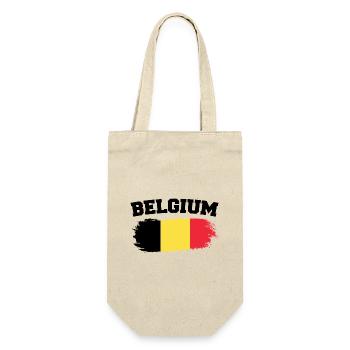 Vintage Belgian Flag Retro Belgian - Gift Bag for Bottles - nature - Front