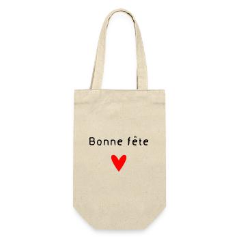 BONNE FÊTE. FÊTE DES MÈRES. FÊTE DES PÈRES. FÊTE - Sac à bouteille - nature - Devant
