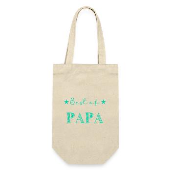 BEST OF. DAD. HAPPY BIRTHDAY DAD. DAD. FATHER's DAY - Gift Bag for Bottles - nature - Front