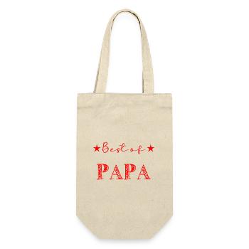 FATHER's DAY. HAPPY BIRTHDAY DAD. DAD. HAPPY BIRTHDAY - Gift Bag for Bottles - nature - Front