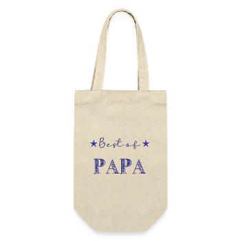 HAPPY BIRTHDAY DAD. DAD. FATHER's DAY. HAPPY BIRTHDAY - Gift Bag for Bottles - nature - Front