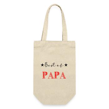 HAPPY BIRTHDAY DAD. DAD. FATHER's DAY. HAPPY BIRTHDAY - Gift Bag for Bottles - nature - Front