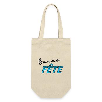 PAPA. FÊTE DES PÈRES. BONNE FÊTE PAPA. BONNE FÊTE - Sac à bouteille - nature - Devant