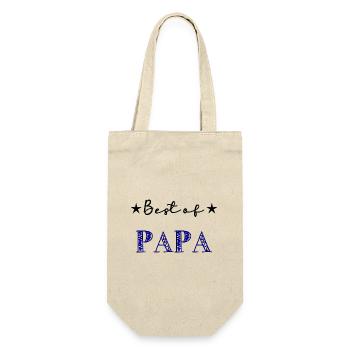 FATHER's DAY. HAPPY BIRTHDAY DAD. DAD. HAPPY BIRTHDAY - Gift Bag for Bottles - nature - Front
