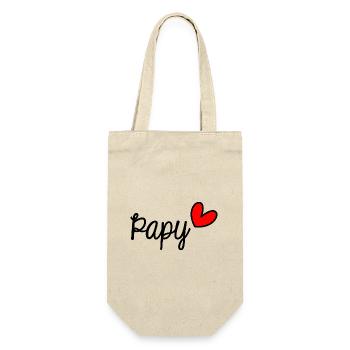 OPA. ALLES GUTE ZUM GEBURTSTAG OPA. SUPER OPA - Geschenkbeutel für Flaschen - Natur - Vorne