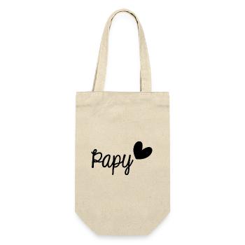 OPA. ALLES GUTE ZUM GEBURTSTAG OPA. SUPER OPA. FEST DER VÄTER - Geschenkbeutel für Flaschen - Natur - Vorne
