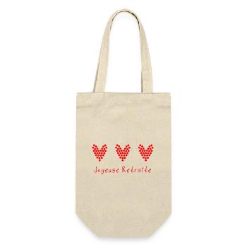 RETRAITE. BONNE RETRAITE. JOYEUSE RETRAITE. COEUR - Sac à bouteille - nature - Devant
