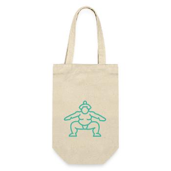 Sumo japonais turquoise - Sac à bouteille - nature - Devant