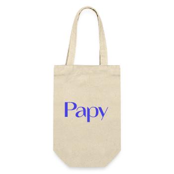 OPA. ALLES GUTE ZUM GEBURTSTAG, PAPA. PAPA. VATERTAG. VATER. - Geschenkbeutel für Flaschen - Natur - Vorne