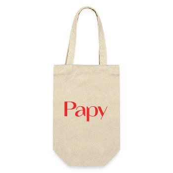 OPA. VATERTAG. ALLES GUTE ZUM GEBURTSTAG OPA. ICH LIEBE DICH. - Geschenkbeutel für Flaschen - Natur - Vorne