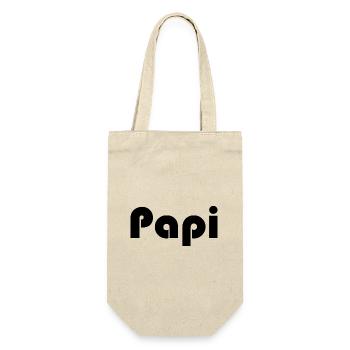 OPA. OPA. VATERTAG. ALLES GUTE ZUM GEBURTSTAG OPA - Geschenkbeutel für Flaschen - Natur - Vorne