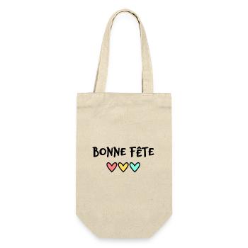 BONNE FÊTE. FÊTE DES MÈRES. FÊTE DES PÈRES. FÊTE - Sac à bouteille - nature - Devant