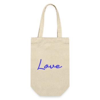 I LOVE YOU. COUPLE. JUST MARRIED. bachelorette party. LOVE - Gift Bag for Bottles - nature - Front