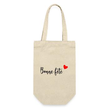 FÊTE DES PÈRES. BONNE FÊTE PAPA. PAPA. BONNE FÊTE - Sac à bouteille - nature - Devant