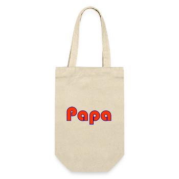 DAD. FATHER's DAY. HAPPY BIRTHDAY DAD. HAPPY BIRTHDAY - Gift Bag for Bottles - nature - Front
