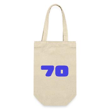 70. 70 YEARS. 70TH ANNIVERSARY. BIRTHDAY 70 YEARS. - Gift Bag for Bottles - nature - Front