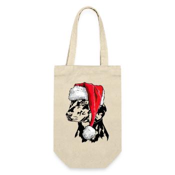 Santa Slovensky Kopov Weihnachten Hunde Wilsigns - Geschenkbeutel für Flaschen - Natur - Vorne