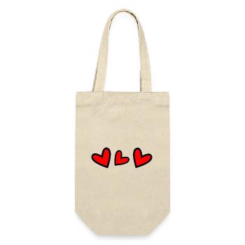CHRISTMAS. MERRY CHRISTMAS. MERRY CHRISTMAS. NEW YEAR’S DAY - Gift Bag for Bottles - nature - Front