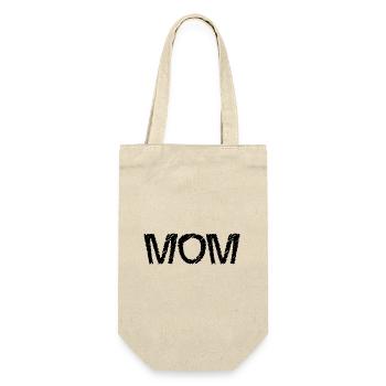 MAMA. MAMA. MUTTERTAG. ALLES GUTE ZUM GEBURTSTAG DER MUTTER - Geschenkbeutel für Flaschen - Natur - Vorne