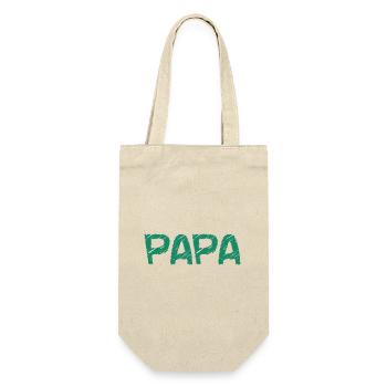 HAPPY BIRTHDAY DAD. DAD. FATHER's DAY. HAPPY BIRTHDAY - Gift Bag for Bottles - nature - Front