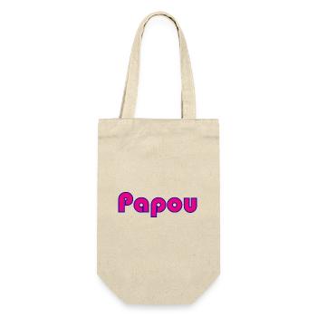 PAPOU. PAPA. FÊTE DES PÈRES. BONNE FÊTE PAPA - Sac à bouteille - nature - Devant