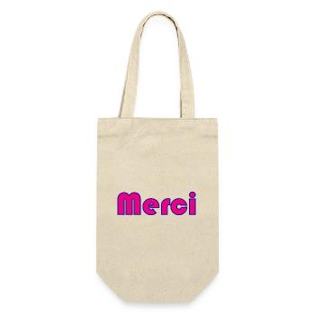 MERCI. MAÎTRESSE. MAÎTRE. MERCI MAÎTRESSE - Sac à bouteille - nature - Devant