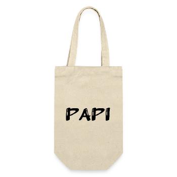 OPA. VATERTAG. ALLES GUTE ZUM GEBURTSTAG OPA. ICH LIEBE DICH. - Geschenkbeutel für Flaschen - Natur - Vorne