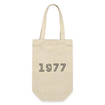 1977 Retro 1977 Gift 1977 Vintage 1977 - Gift Bag for Bottles - nature - Front