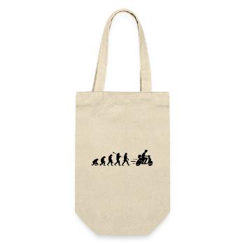 The evolution of the delivery person - Gift Bag for Bottles - nature - Front