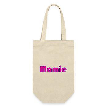 MAMIE. FÊTE DES MÈRES. BONNE FÊTE MAMIE. JE T'AIME - Sac à bouteille - nature - Devant