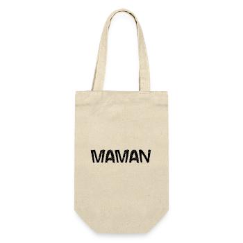 FÊTE DES MÈRES. BONNE FÊTE MAMAN. MAMAN. JE T'AIME - Sac à bouteille - nature - Devant
