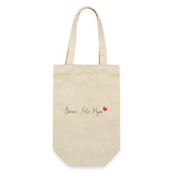 BONNE FÊTE PAPA. PAPA. FÊTE DES PÈRES. BONNE FÊTE - Sac à bouteille - nature - Devant