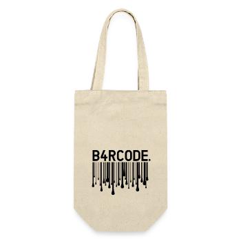 B4RCODE. Melting black - Gift Bag for Bottles - nature - Front