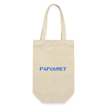 PAPOUNET. PAPA. FÊTE DES PÈRES. BONNE FÊTE PAPA - Sac à bouteille - nature - Devant