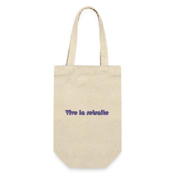 PAPY. FÊTE DES PÈRES. BONNE FÊTE PAPY. JE T'AIME. - Sac à bouteille - nature - Devant
