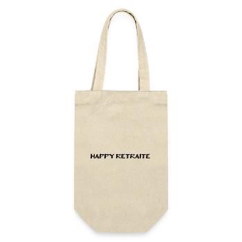RETRAITE. RETRAITE. RETRAITEE. SENIOR. MAMIE. PAPY - Sac à bouteille - nature - Devant