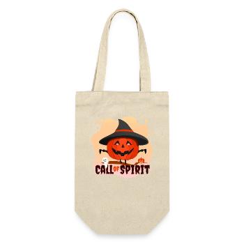 Halloween Ruf des Geistes - Geschenkbeutel für Flaschen - Natur - Vorne
