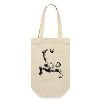 Overhead kick footballer sketch dynamic - Gift Bag for Bottles - nature - Front