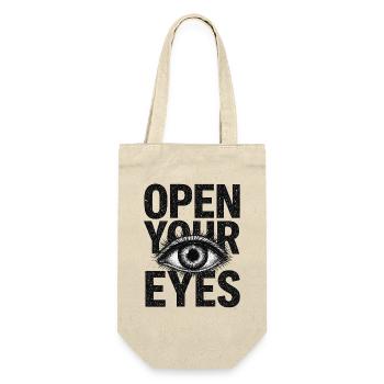 Open Your Eyes – Design du Symbole de l’Œil - Sac à bouteille - nature - Devant