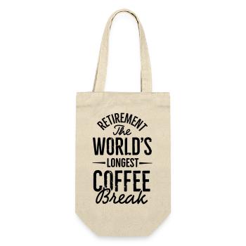 Retirement the world's longest coffee break - Gift Bag for Bottles - nature - Front