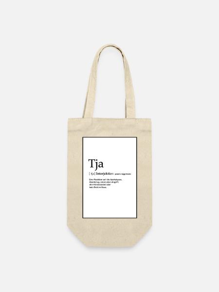 Tja - Geschenkbeutel für Flaschen - Natur