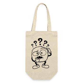 Doubtful question mark skeptical monster - Gift Bag for Bottles - nature - Front