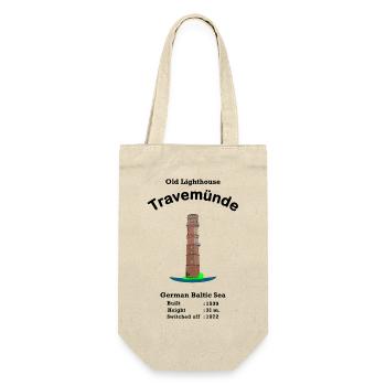 Alter Leuchtturm Travemünde, Ostsee, Deutschland - Geschenkbeutel für Flaschen - Natur - Vorne