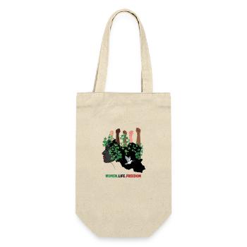 Iran Revolution | Women. Life. Freedom - Geschenkbeutel für Flaschen - Natur - Vorne