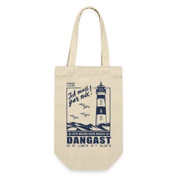 Dangast Urlaub Nordsee Jadebusen Strand Leuchtturm - Geschenkbeutel für Flaschen - Natur - Vorne