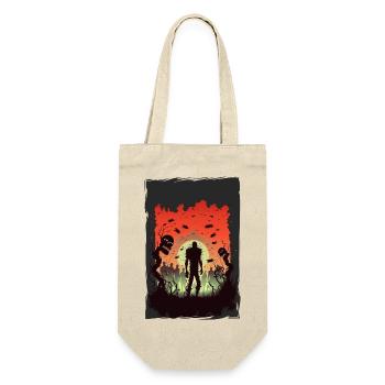 Zombie Illustration Minimalist Design - Gift Bag for Bottles - nature - Front