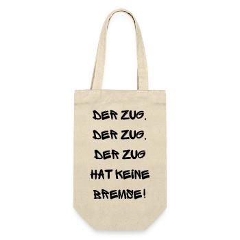 Partyspruch für Malle, Karneval ect. - Kostümidee - Geschenkbeutel für Flaschen - Natur - Vorne