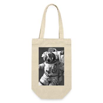Jack Russel Terrier - Hunde Tshirt im Weltall - Geschenkbeutel für Flaschen - Natur - Vorne