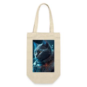 Katze im weltall - Geschenkbeutel für Flaschen - Natur - Vorne
